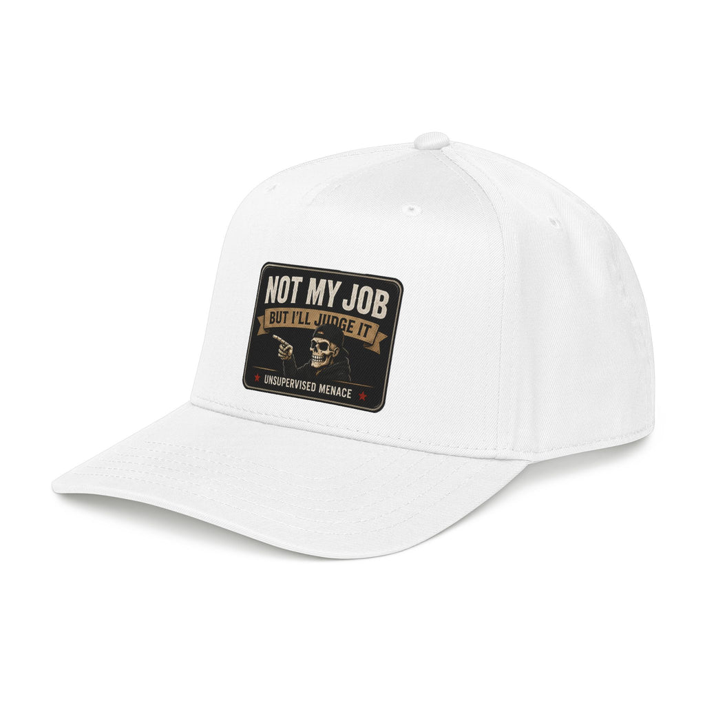 Baseball Cap — "Not My Job But I’ll Judge It" Skull Patch Hat