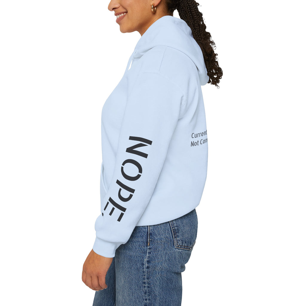 Emotionally Unavailable Hoodie — "Currently Accepting Coffee, Not Conversations" Graphic Hoodie