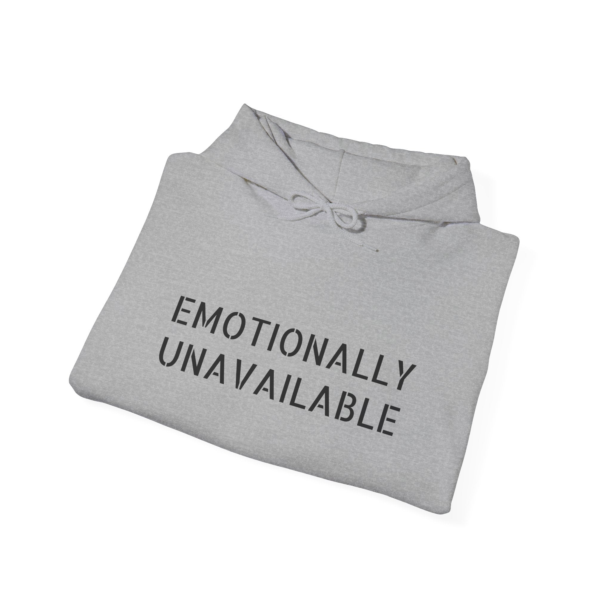 Emotionally Unavailable Hoodie — "Currently Accepting Coffee, Not Conversations" Graphic Hoodie