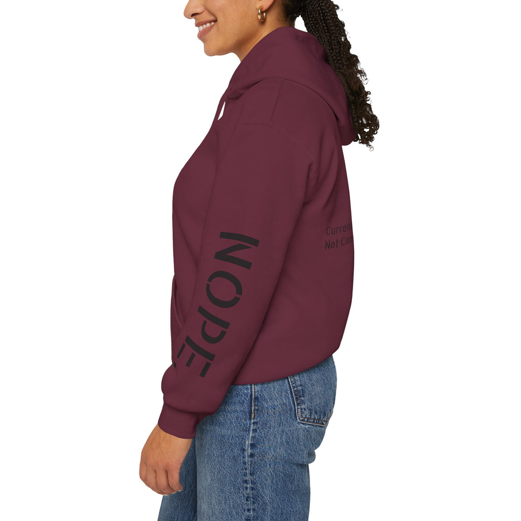 Emotionally Unavailable Hoodie — "Currently Accepting Coffee, Not Conversations" Graphic Hoodie