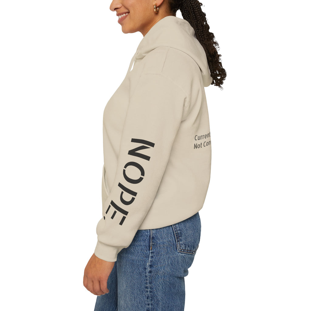 Emotionally Unavailable Hoodie — "Currently Accepting Coffee, Not Conversations" Graphic Hoodie