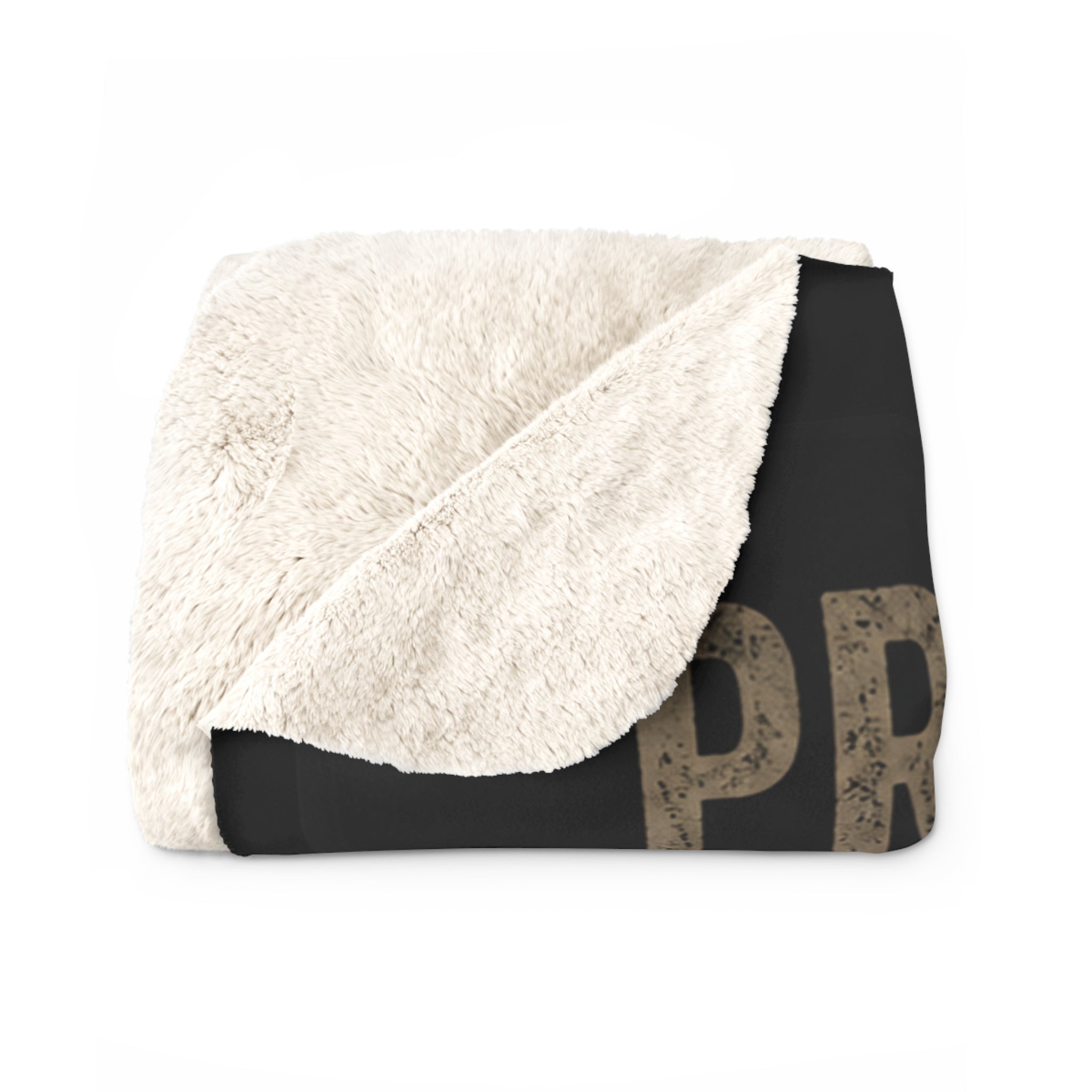 Sherpa Blanket — Professional Overthinker Vintage Skull Design