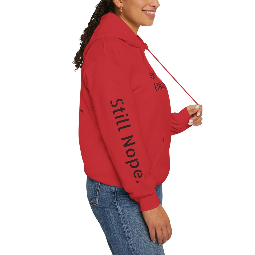 Emotionally Unavailable Hoodie — "Currently Accepting Coffee, Not Conversations" Graphic Hoodie