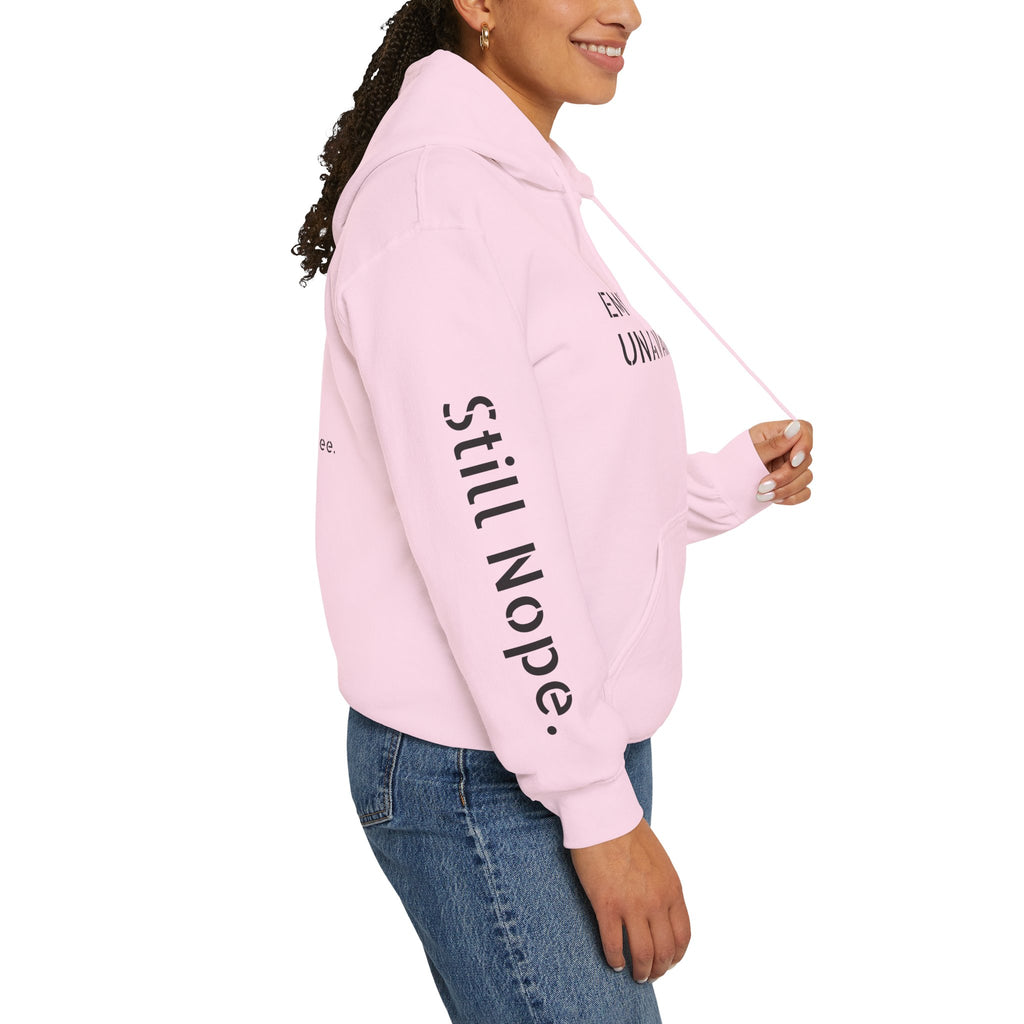 Emotionally Unavailable Hoodie — "Currently Accepting Coffee, Not Conversations" Graphic Hoodie
