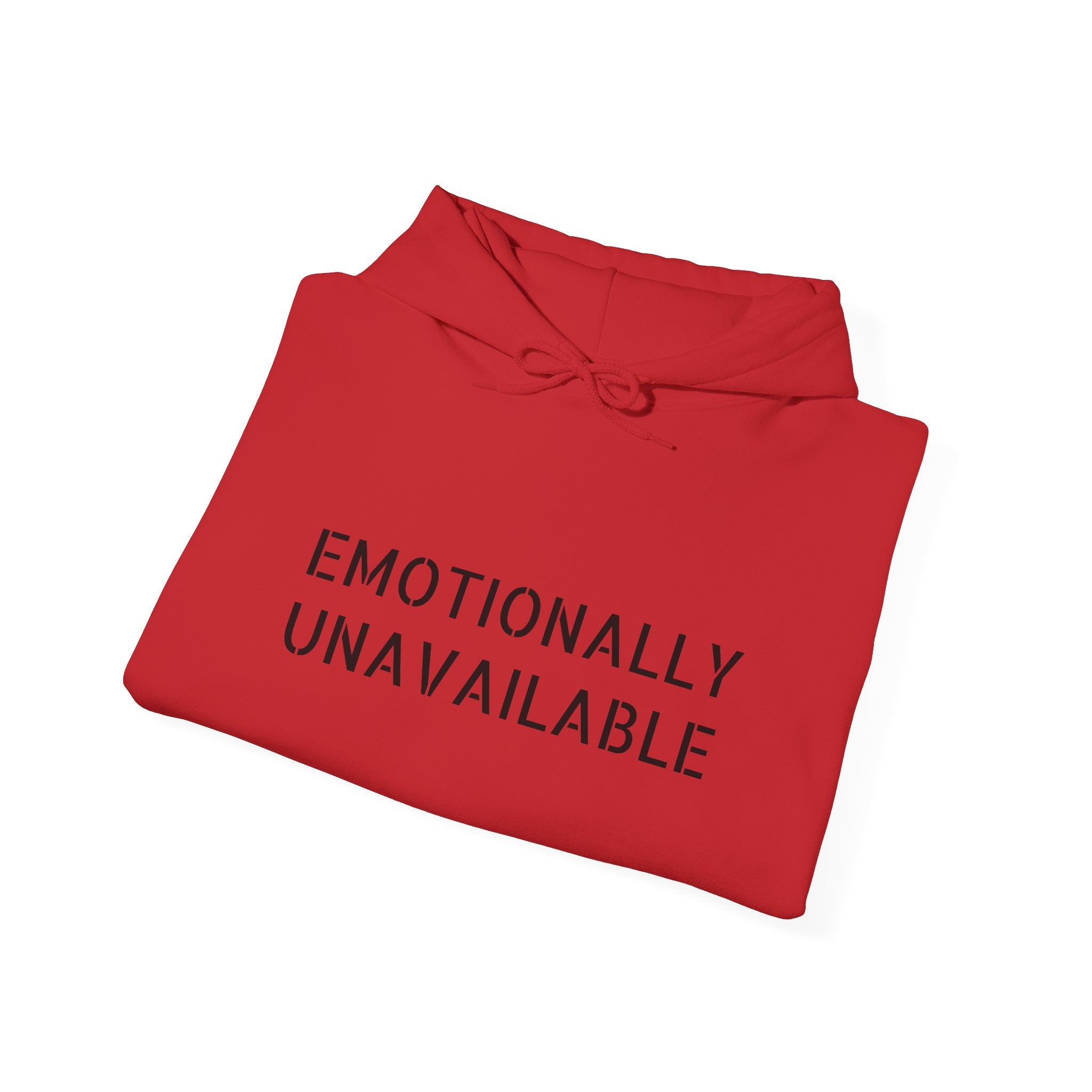 Emotionally Unavailable Hoodie — "Currently Accepting Coffee, Not Conversations" Graphic Hoodie